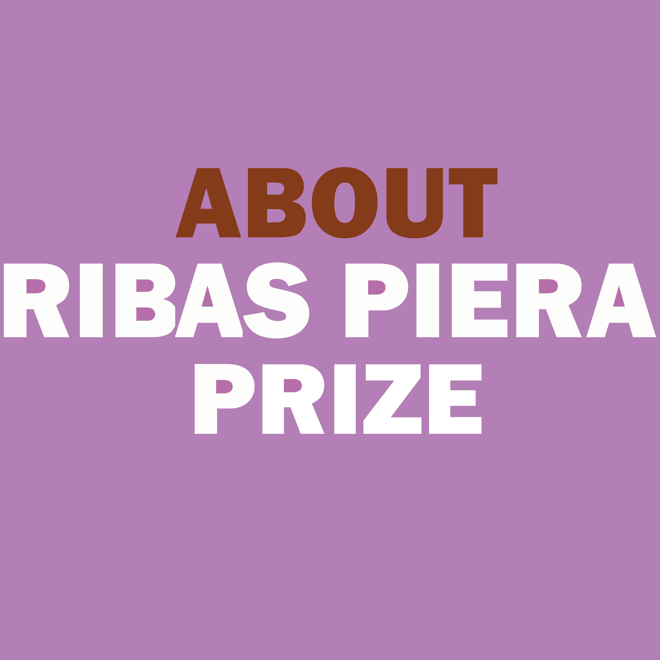 about ribas piera prize 2025